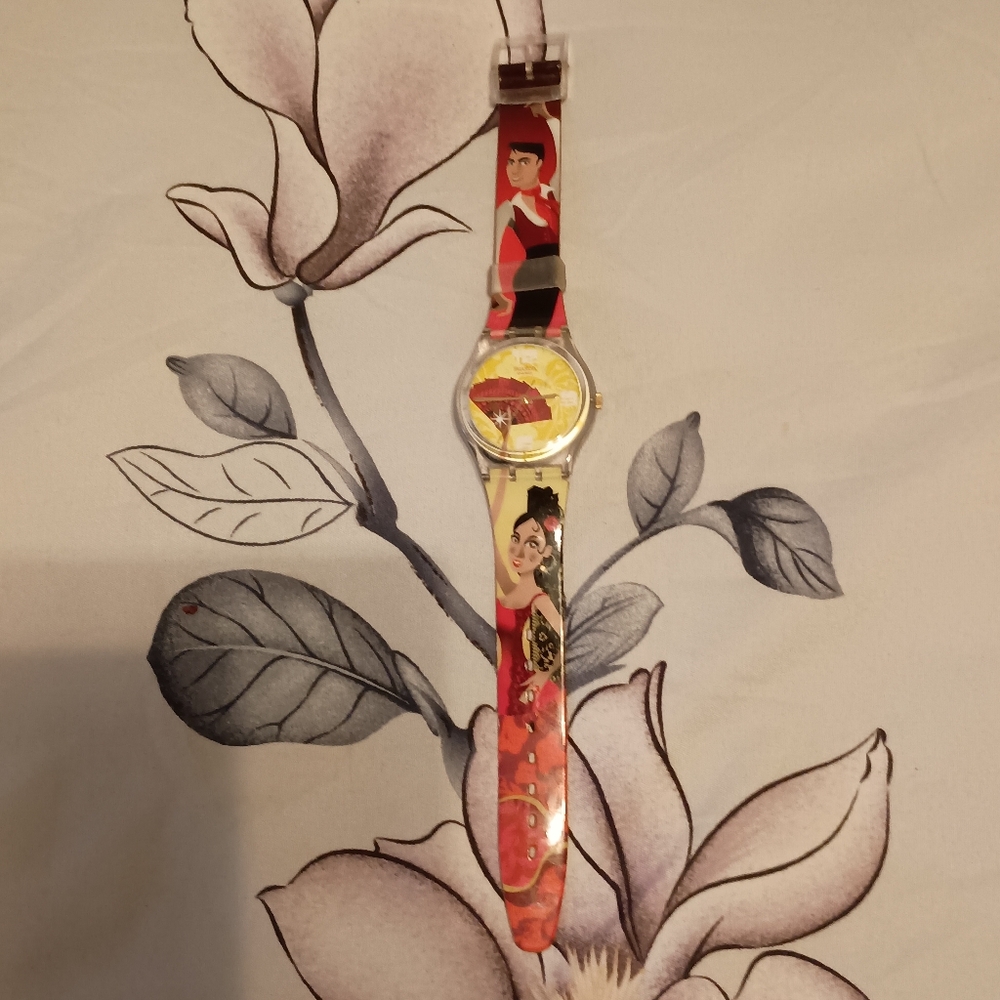 Women's Swatch Watch With Latin Dancers